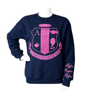 Sudadera de Cuello Redondo con Logotipo Personalizado Estampado en Relieve, Estilo Universitario, Informal, para Hermandades y Fraternidades, 100% Algodón Felpa - Product Image 5