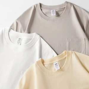 เสื้อยืดคอกลมผ้าคอตตอน100% สำหรับผู้ชายทรงโอเวอร์ไซส์ผ้าคอตตอนดีไซน์โลโก้ออกแบบได้ตามต้องการระบายอากาศได้อย่างรวดเร็วสไตล์ใหม่ - Product Image 6