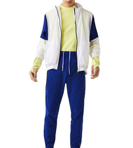 Nuevo 2025 Venta al por mayor Conjunto de hombre hecho a medida Cremallera Chaqueta de nylon de poliéster Pantalones Conjunto cortavientos de dos piezas Hecho por Dikson Sports - Product Image 1