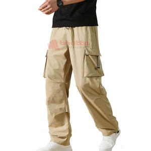 Pantalon Cargo Homme Personnalisé OEM Respirant Léger Imprimé Coton Taille Élastique Prix de Gros Économique pour l'Été - Product Image 6