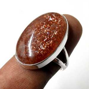Bague en pierre précieuse ovale en argent sterling 925, bijoux faits à la main pour femmes, cadeau parfait pour elle - Product Image 4