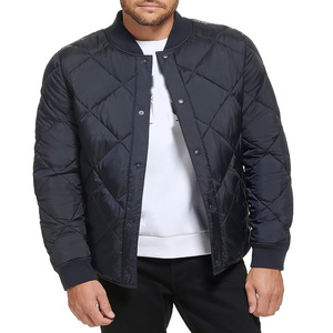 Chaqueta bomber de estilo callejero de nailon de alta calidad personalizada en blanco, chaqueta bomber hecha a medida de nailon y poliéster para hombre - Product Image 6