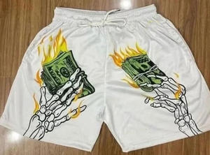 <b>Mesh</b> Fitness <b>Shorts</b> Two Deep Side Hem Pockets Basic <b>Men</b> <b>Mesh</b> <b>Shorts</b> Cropped Fit Custom Design Sublimation and Embroidered - Product Image 4