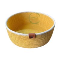 Panier à linge en coton avec poignée pour vêtements, literie, cuisine, rangement de la garde-robe, durable, portable, pliable, design personnalisé, Inde