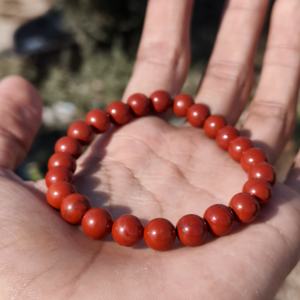 Wholesale Natural Gemstone 8mm Red Jasper <b>Bracelets</b> Jewelry <b>Bracelet</b> for Beauty Gift - Product Image 2