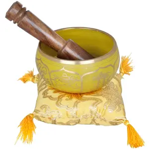 Yoga guérison méditation bol en laiton artisanat dernier bol chantant pour médicaments nouveau Look bol chantant en laiton au prix de gros - Product Image 1