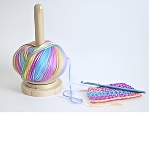 Soporte de hilo de mecanismo giratorio de rodamiento avanzado hecho a mano con dispensador de husillo de almacenamiento de ganchillo accesorio de costura de punto - Product Image 1