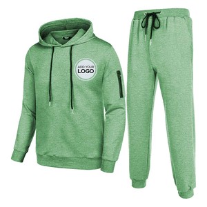 Men's Tracksuit High Quality Men's Tracksuits 2 Pieces Waffle Hoodies Sweatsuit Sets Sports Jogging Suit Sets - Product Image 1