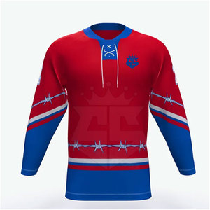 Maillot de hockey sur glace de vente chaude Maillot de hockey sur glace de meilleure qualité fabriqué avec le meilleur matériau - Product Image 1