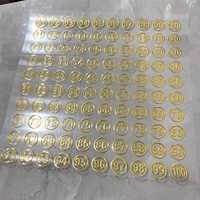 Autocollant de transfert UV 3D personnalisé, étiquette adhésive imprimée, film pelable, forme irrégulière, transparent