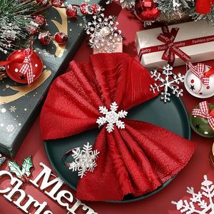 Servilletero de plata alemana, servilletero de diamantes de imitación, copo de nieve para decoración de fiesta, mesa de comedor, todos los días, una gran Decoración de mesa - Product Image 1