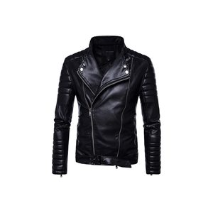Nueva chaqueta de cuero de piel de oveja de diseño de moda para hombres con tamaño personalizado/chaqueta de cuero genuino 100% para hombres - Product Image 6