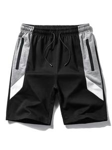 Shorts décontractés pour hommes en toile 100 % coton véritable, séchage rapide, taille élastique, logo personnalisé, prix bas, vente chaude - Product Image 3