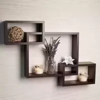Étagères murales en bois durables et modernes Solution de stockage peu encombrante disponible à un prix abordable en Inde