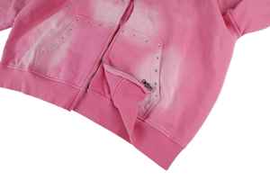 Sweat à capuche en molleton français vintage délavé au soleil, poids lourd, personnalisé, 100% coton, lavé à l'acide, streetwear pour hommes - Product Image 6