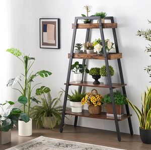 New unique design metal & wood <b>storage</b> shelving <b>rack</b> bulk quantity wholesale for home hotels and restaurant <b>kitchen</b> living room - Product Image 2