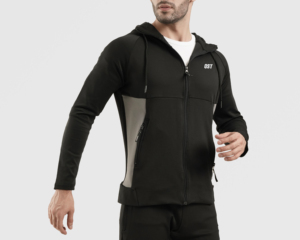 Men's Custom Sports Track Suit with Full Zip 100% Polyester Premium Long Sleeve Sets Screen Printed Logo - Product Image 2