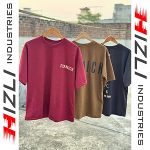 T-shirt Homme 100% Coton Écologique 220g Coupe Oversize Unie Manches Courtes Logo Personnalisé Streetwear Minimaliste Vente en Gros OEM - Product Image 2