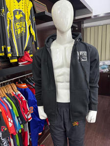 Custom Men's <b>Hoodies</b> Soft <b>Comfy</b> Premium Quality Zipper Full Sleeves oem service Multi-Color Screen Printed - Product Image 4