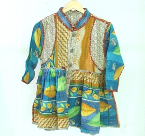 Chaqueta de invierno informal de estilo Kantha única Disfraces de Kantha únicos de moda con acento de reunión - Product Image 1