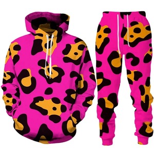 Kids Sweatshirts Set 3D <b>Print</b> Spotted <b>leopard</b> Boys Girls <b>Hoodie</b> +Pants Two Piece Loose Long Sleeve Pullover Sweatshirt Clothing - Product Image 2
