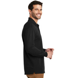 Polo informal para hombre, camiseta de golf de manga larga con logotipo personalizado para deportes de ocio al aire libre - Product Image 3