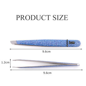 แหนบถอนคิ้วที่ปลายแหลมแบบสแตนเลส1ชิ้นเครื่องมือทรงคิ้วที่แหลมจมูก - Product Image 5