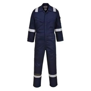 Overol de Seguridad de Alta Visibilidad Personalizado para Hombre, Ropa de Trabajo de Ingeniería Reflectante de Llama de Poliéster de Alta Calidad, Traje de Soldador Personalizado - Product Image 2