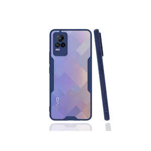 Snel parfe เคสซิลิโคนป้องกันสีด้านสีน้ำเงินเข้มสำหรับ VIVO V21E เข้ากันได้กับ OPPO redmi สไตล์ INS 8i รุ่น - Product Image 1