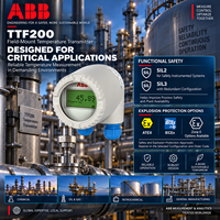 Transmetteur de température de process 100 % original ABB TTF200 à montage sur site 4-20 mA HART RTD Pt100 Thermocouple