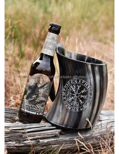 Viking Corne à boire Tasses à bière Qualité supérieure Viking Corne à boire Tasse Viking Corne Tasse d'Inde - Product Image 6