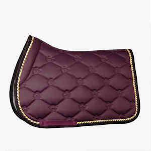 Tapis de selle d'équitation équestre doux en coton Logo personnalisé Tapis de selle de cheval équestre - Product Image 1