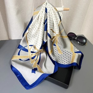 Écharpe en mousseline de soie pure Premium pour femmes personnalisable soie Wrap cou Wrap doux au toucher écharpe pour l'été en gros - Product Image 5