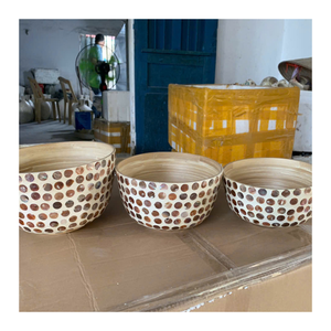 Cuenco de bambú hecho a mano Vietnam Premium Natural Ecológico Exportación Calidad Suministro al por mayor - Product Image 1