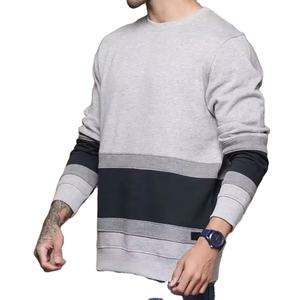 Sweat-shirt en molleton tricoté uni pour homme, design tendance 2025 - Couleurs personnalisées et logo personnalisé, tissu respirant 100% coton - Product Image 2