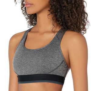 Venta al por mayor 100% poliéster logotipo personalizado diseño mujeres gimnasio nuevo diseño de secado rápido cómodo Sujetador deportivo para mujeres - Product Image 6