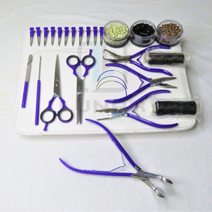 Pince d'extension de cheveux personnalisée, prix d'usine Direct, couleur lavande, Kit d'outils avec étiquette de marque gratuite - Product Image 2