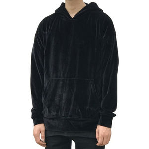 Sudadera con capucha de terciopelo para hombre, jersey de manga larga, Sudadera con capucha de invierno suave y cálida, ropa de calle informal, sudaderas con bolsillo de canguro para hombre - Product Image 4