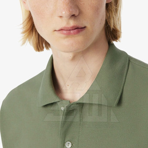 Chemise à manches courtes décontractée pour hommes actifs, en tricot solide, en élasthanne/polyester, séchage rapide, évacuation de l'humidité, pour les aventures en plein air estivales - Product Image 2