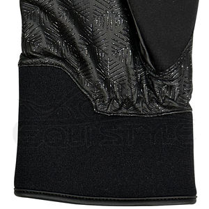 Gants équestres en cuir PU noir antidérapants personnalisables de haute qualité Soft Shell Back Front Dogitak Print pour l'hiver en plein air - Product Image 6