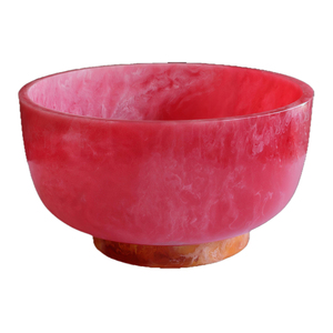 Cuenco para servir ensalada de resina hecho a mano, mesa personalizable para cocina, nuevo diseño, estilo de jardín doméstico con forma única - Product Image 5