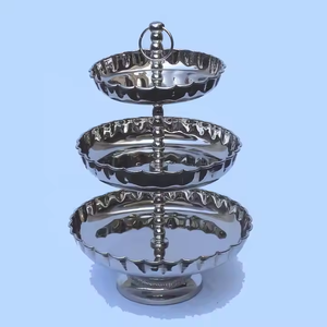 Soporte de pastel de diseño antiguo, diseño Simple moderno, soporte de pastel de exhibición de Metal dorado redondo para mesa, herramientas de pastel de decoración IMPEX - Product Image 2