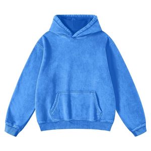 100% algodón mezclado lavado ácido sudaderas con capucha Unisex diseño de logotipo personalizado hombro caído Vintage Sudadera con capucha de gran tamaño - Product Image 6