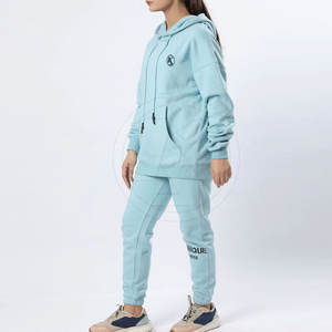 ชุดวอร์มกางเกง2ชิ้นสำหรับผู้หญิง,ชุดวอร์มกางเกงวิ่งเสื้อผ้าสำหรับผู้หญิงชุดกีฬาผ้าโพลีเอสเตอร์ - Product Image 1