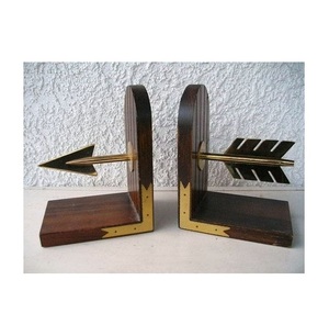 Escritorio decorativo moderno y elegante Sujetalibros de metal personalizado Venta directa de fábrica de India Venta caliente y productos de alta calidad para la venta - Product Image 6