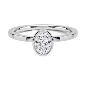 Bague de fiançailles personnalisée GRA VVS Moissanite Bague solitaire en argent sterling 925 pour femme Moissanite - Product Image 4