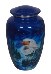 Urna conmemorativa de urna de cremación de metal decorativa de último diseño con diseño pulido a precio al por mayor - Product Image 5