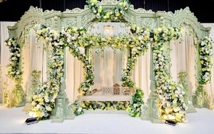 พระราชามหาราชาเวทีแต่งงานพร้อมรูปปั้นช้างช้างเข้าพระราชวังแมนเด็มาเจสติกเวทีพร้อมช้าง - Product Image 6