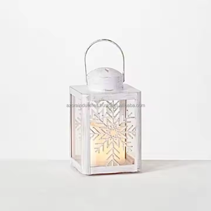 Mini portavelas de luz de té con linterna colgante de Metal Cutwork para decoración del hogar y decoración de Navidad de Pascua - Product Image 6