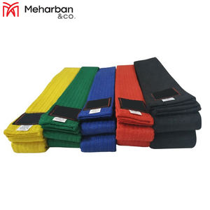 Cinturón de artes marciales de karate de taekwondo de algodón poliéster duradero multicolor de alta calidad de calidad superior - Product Image 3